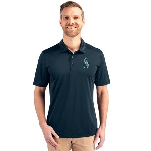 Seattle Mariners Cutter & Buck Prospect Eco Textured Stretch Recycled Mens Big & Tall Polo - 1 of 1