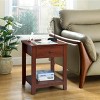 Costway Night Stand End Side Table Bedside Accent Table with Drawer and Storage Shelf - 3 of 4