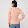Lands' End Women's Supima Interlock Scoop Neck Blouson Sleeve Top - 2 of 4