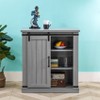 Home Essentials TV Stand for TVs up to 40" Gray : Wood Composite with Nickel Hardware, Cable Management - 2 of 4