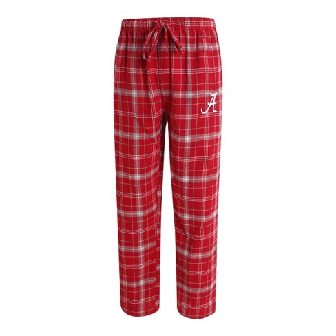 NCAA Alabama Crimson Tide Men's Big and Tall Plaid Flannel Pajama Pants -  XLT