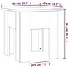vidaXL High Gloss White Coffee Table - Square, Modern Design, Durable Engineered Wood - 3 of 4