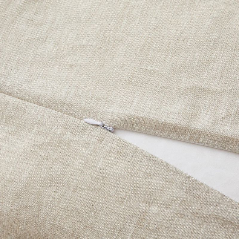 Peace Nest Classic 100% Linen Duvet Cover and Pillow Sham Set, 6 of 8