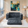 Okak Modern Convertible 2-in-1 Sofa Couch with Steel Frame,Corduroy Fabric Memory Foam Loveseats for Bedroom, Apartment - 4 of 4