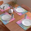 Emanuela Carratoni Boho Rainbow Tie Dye Placemats - Deny Designs - image 3 of 3