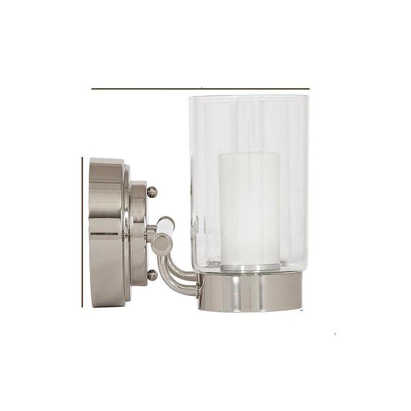 Hamilton Hills Polished Nickel Candle Light Fixture - Double Sconce, 3 of 4