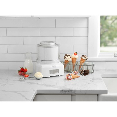 Cuisinart White Automatic Frozen Yogurt and Ice Cream Maker