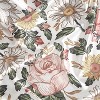 Sweet Jojo Designs Girl Satin Fitted Crib Sheet Vintage Floral Blush Pink Yellow Sage Green White - image 2 of 4