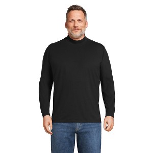 Lands' End Men's Super-T Mock Turtleneck - 1 of 4