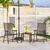 Yaheetech 2pcs Outdoor Texteline Folding Dining Chairs - 2 of 4