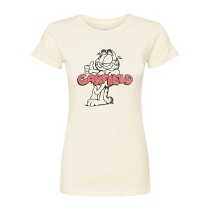 Women's - Garfield - Garfield Logo Thumbs Up Fitted Graphic T-Shirt - 1 of 3