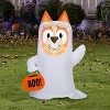 Gemmy Airblown Inflatable Bingo as Ghost Bluey, 3.5 ft Tall, Multicolored - 2 of 4
