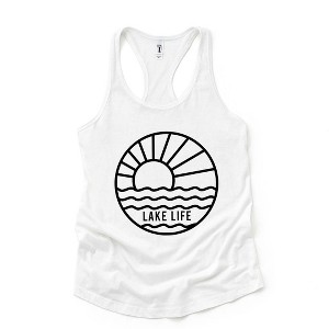 Simply Sage Market Women's Lake Like Circle Racerback Tank - 1 of 4