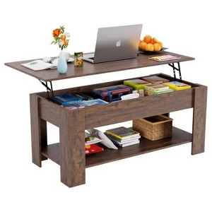 BestMassage 39/47 Inch Coffee Table Space Saving Life Top with Hydraulic Lift - 1 of 4