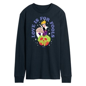 Men's - Disney Villains - Valentine's Day Long Sleeve Graphic T-Shirt - 1 of 3