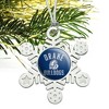 Drake Bulldog Metal Snowflake Christmas Tree Holiday Ornament - 2 of 3