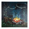 24 x 24 Inch Canvas Wall Decor – Campfire Design by Manual Woodworkers and Weavers - 2 of 3