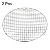 Unique Bargains Stainless Steel Round Cross Wire Barbecue Grill with Legs - 3 of 4