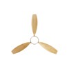 52 inch Solid Wood Ceiling Fan with Lights and Remote Outdoor Indoor Modern Ceiling Fan 3 Downrod for Living Room Bedroom Farmhouse Patio - 3 of 4