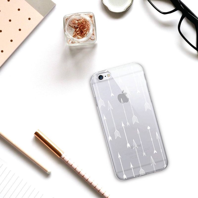 OTM Essentials Apple iPhone 8/iPhone 7 Tough Edge Feathers &#38; Arrows Clear Case - Flying Arrows White, 3 of 7