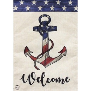 Briarwood Lane Everyday House Flag 40x28 For Outdoor Amercian Anchor Burlap House Flag - 1 of 4