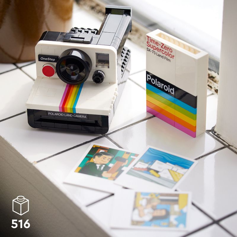 LEGO Ideas Polaroid OneStep SX-70 Camera Model 21345, 3 of 8