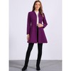 INSPIRE CHIC Women's Single Breasted Long Sleeve Mid-Long Winter Coat - 3 of 4
