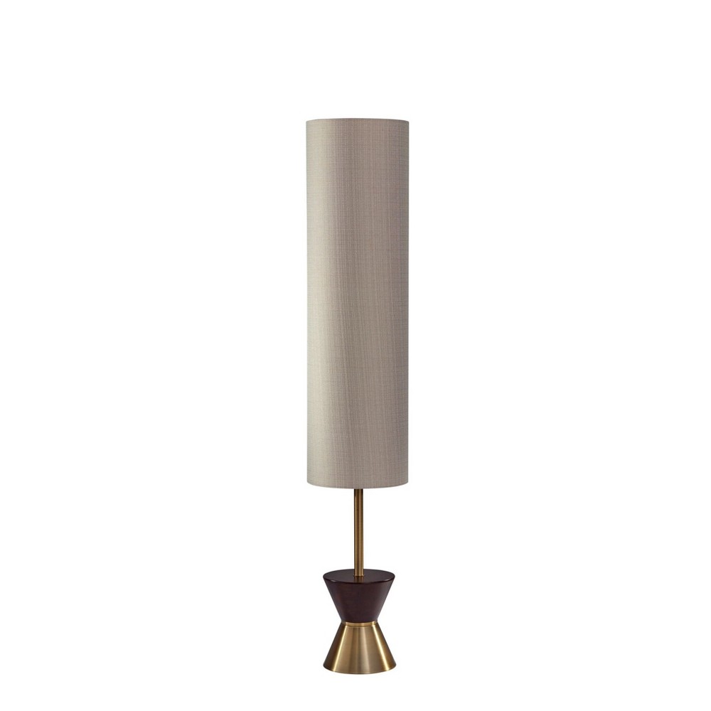 Photos - Floodlight / Street Light Adesso 59" Carmen Floor Lantern Brass  