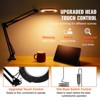 VEVOR Magnifying Glass with Light and Stand, 5X Magnifying Lamp, 4.3" Glass Lens, Base and Clamp 2-in-1 Desk Magnifier with Light, Black - 3 of 4