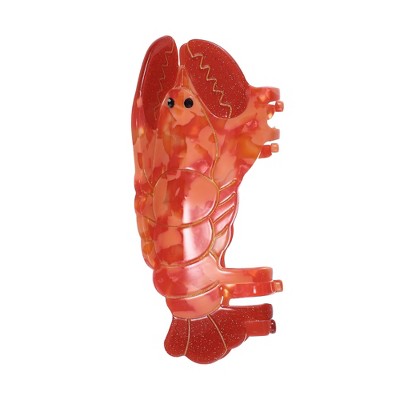 Unique Bargains Women's Lobster Claw Clip Red 1 Pc