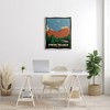 Stupell Industries Visit Twin Peaks Mountain Landscape Black Floater Framed Canvas Wall Art - 2 of 4