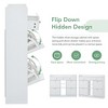 Angel Sar Modern Shoe Cabinet with 4 Flip Drawers,White Shoe Storage Organizer for Bedroom, Living Room, Hallway - 4 of 4