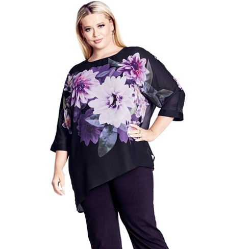 Avenue Women's Plus Size Violetta Top - image 1 of 4