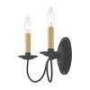 Livex Lighting Heritage 2 - Light Wall Light in  Black - 4 of 4