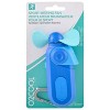 O2COOL 2pk Sport Misting Fan Carabiner Clip Blue: Handheld Portable Mister Fan with Battery Power - 3 of 4