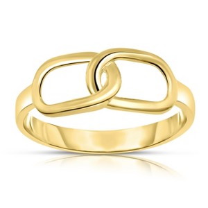 10k Yellow Gold Interlocked Link Women's Ring - 1 of 3