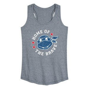 Women's - Teenage Mutant Ninja Turtles - Born Raised USA Graphic Racerback Tank - 1 of 4