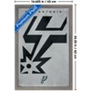 Trends International NBA San Antonio Spurs - Logo 25 Framed Wall Poster Prints - 3 of 4