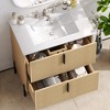 JUJABU 30" Bathroom Vanity with Ceramic Sink and Full-Extension Drawers - 3 of 4