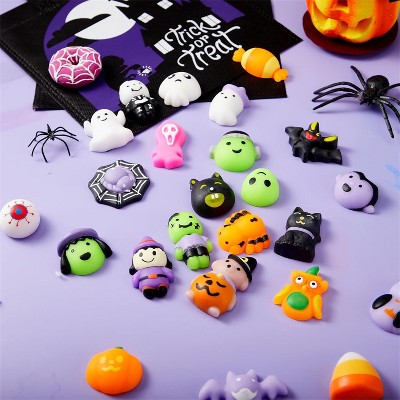 Joyfy 24 Pcs Halloween Squishy Toys Kits, Classic Character Squishy Toys for Halloween Party Favors, Boys & Girls Birthday Gifts Goodie Bag Prize