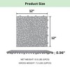 Dolonm 12"x12" Gray Interlocking Plastic Deck Tiles – Pebble Pattern, Waterproof & Anti-Slip for Patio, Balcony, Pool - 4 of 4