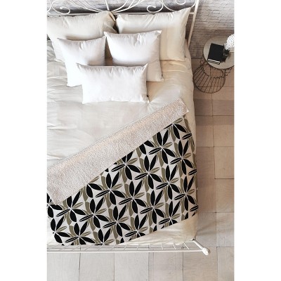 Mirimo Bali Elegant 80" x 60" Fleece Throw Blanket - Deny Designs