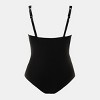 Women's Plus Size Mesh Plunge Scalloped One-piece Swimsuit - Cupshe - 2 of 4