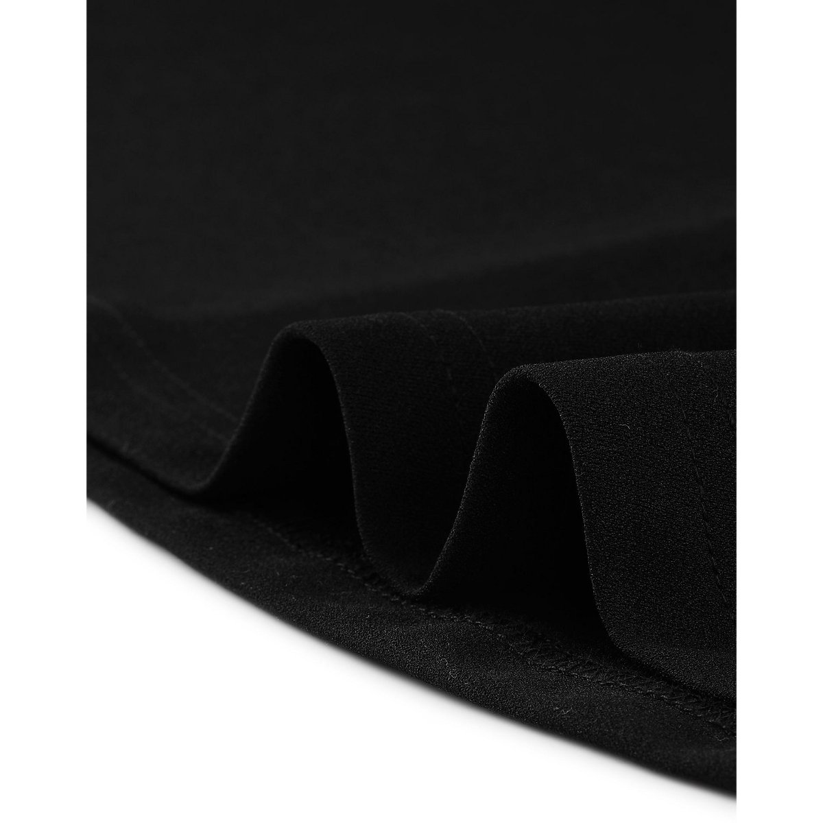 Женские платья INSPIRE CHIC Women's V Neck Wear to Work Sleeveless Flare Knee Length Dresses Medium Black — фото 5