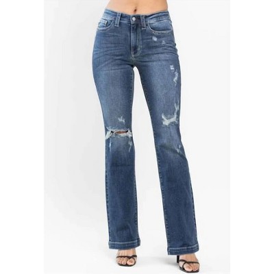 Women's Hand Sand & Destroy Bootcut Jean - Judy Blue