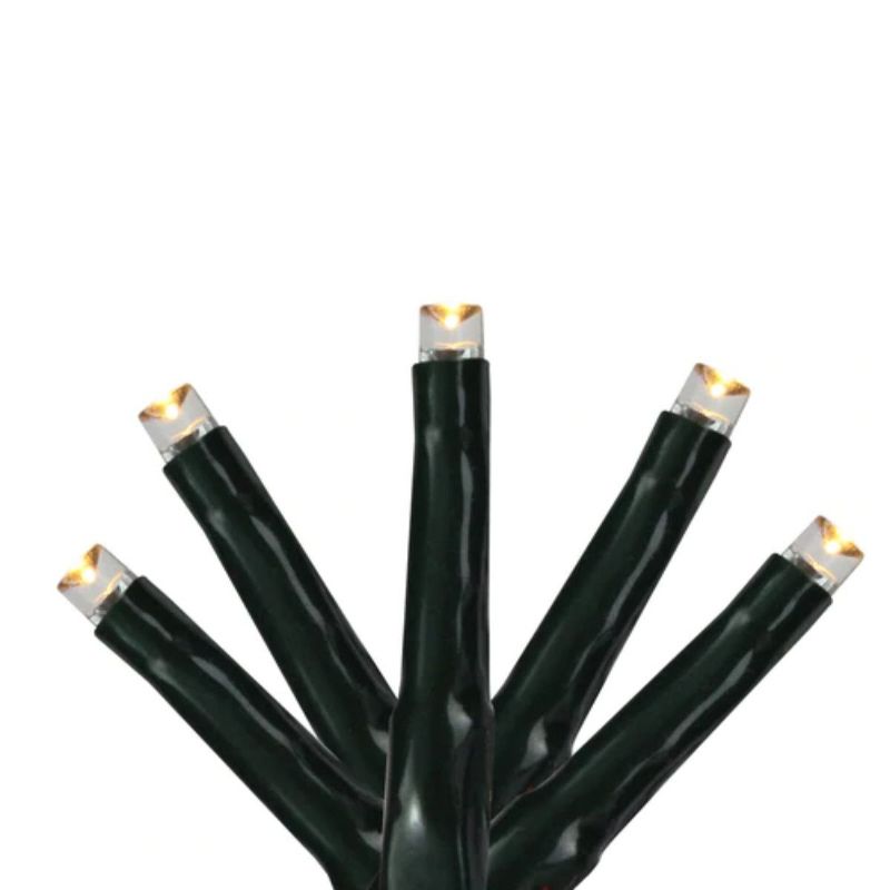 J. Hofert Co 200 Warm White Multi-Function LED M5 Mini Christmas Lights - 20.5 ft Black Wire, 3 of 4