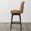 Spruce&Spring Upholstered 26-inch Counter Height Swivel Barstool - 4 of 4