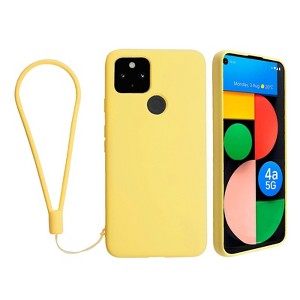 Insten Liquid Silicone Case For Google Pixel 4a 5G (2020)(NOT For Pixel 4a) Soft Microfiber Full Body Protective Cover - 1 of 4