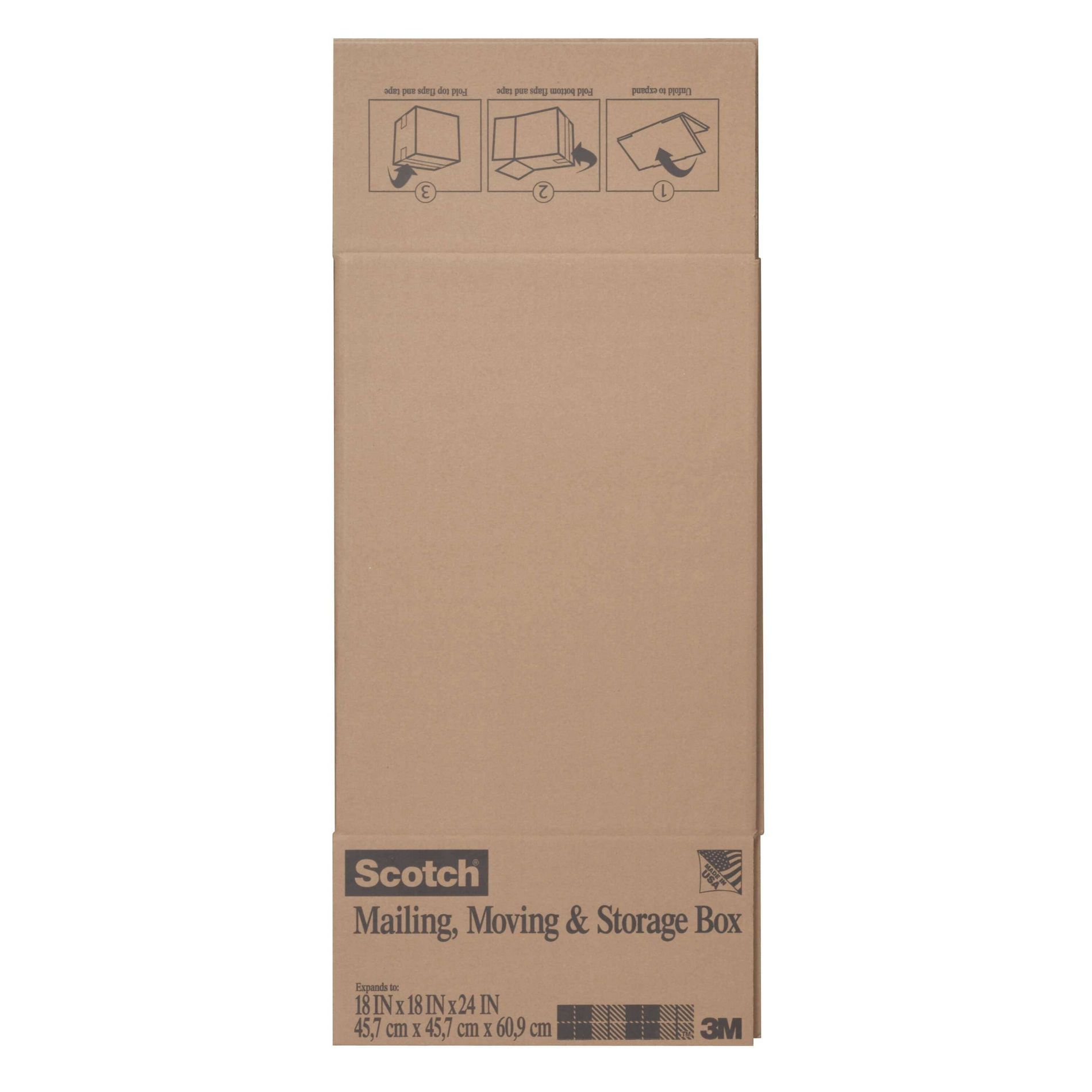 Scotch 18"x18"x16" Mailing, Moving and Storage Box