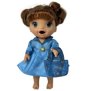 Doll Clothes Superstore Coat And Purse Fits 12 Inch Baby Alive And Little Baby Dolls - 1 of 4